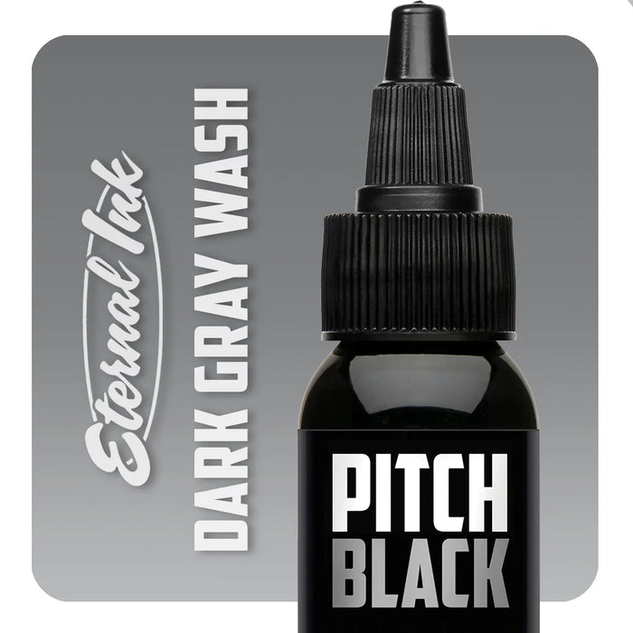 Pitch Black Dark Gray Wash - Eternal Tattoo Ink