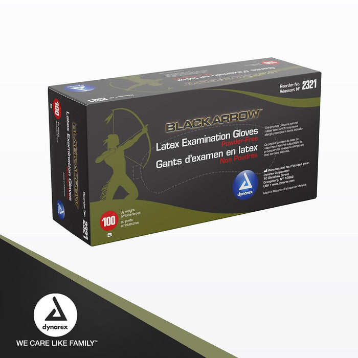 Black Arrow Latex Exam Gloves