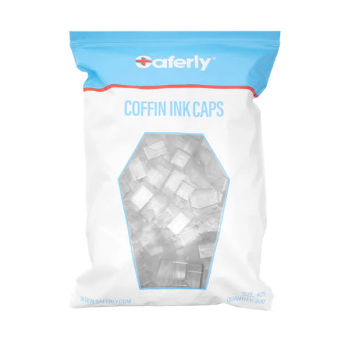 Saferly Coffin Ink Caps — #25 — Bag of 200