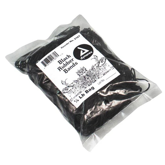 Dynarex Black Rubber Bands