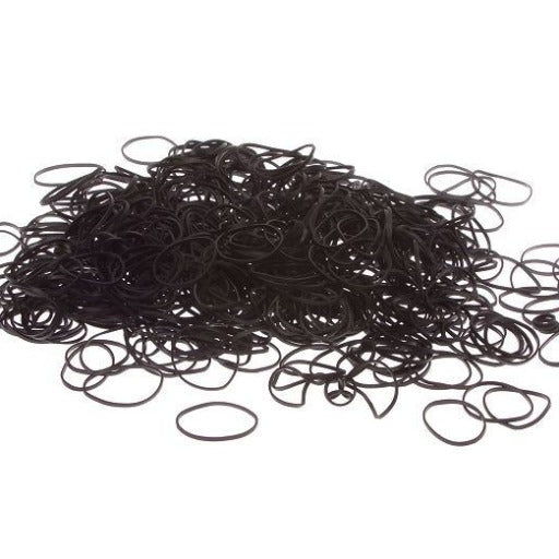 Black Rubber Bands Pkg of 500