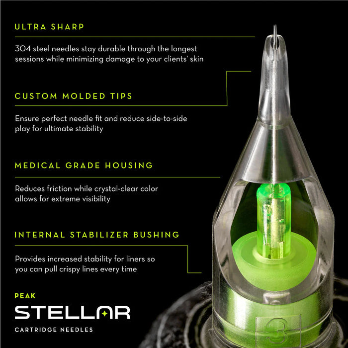 Peak Stellar Needle Cartridges #10 Bugpin