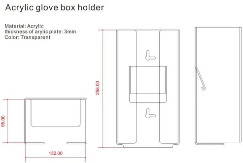 Acrylic Glove Box Dispenser