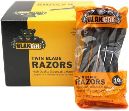 BlakCat Twin Blade Disposable Razors